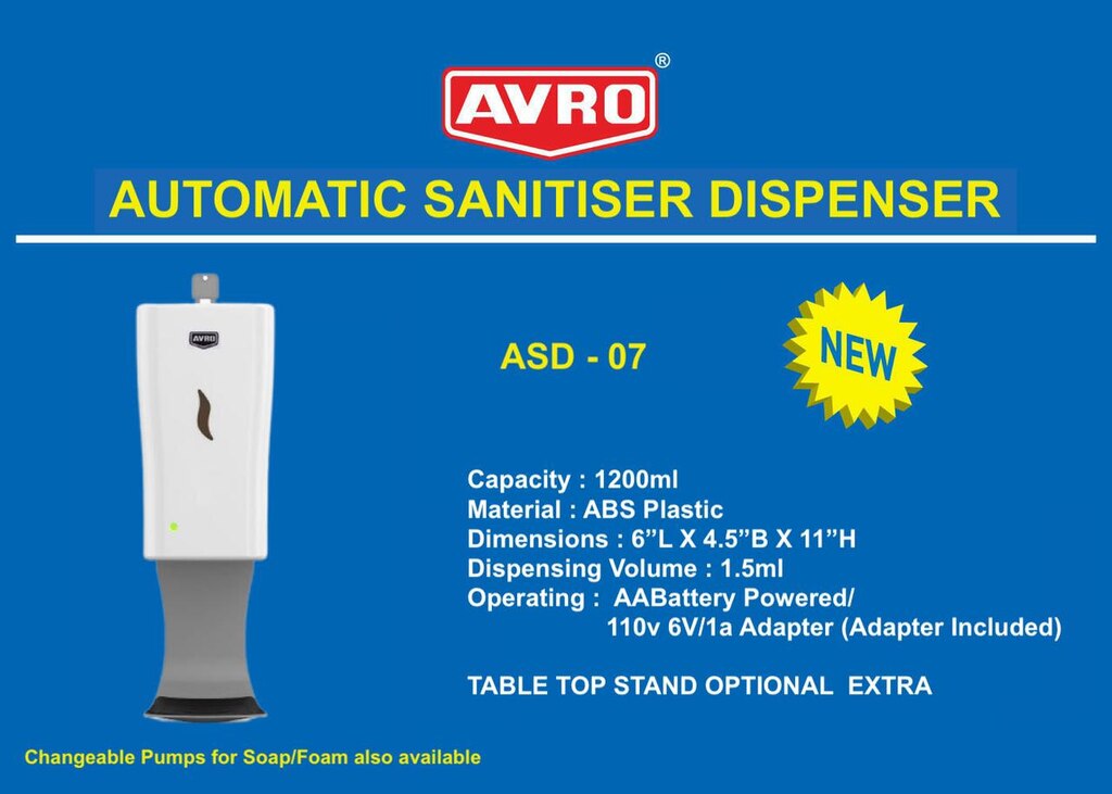Avro Automatic Soap & Sanitizer Dispenser Asd07